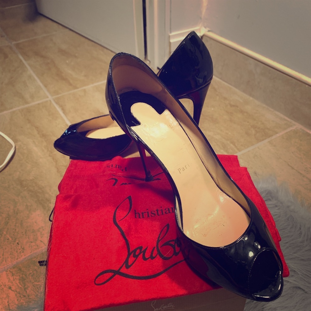 Christian Louboutin Demi You Half d'Orsay Peep-Toe